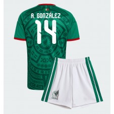 Mexico Armando Gonzalez #14 Hjemmedraktsett Barn VM 2026 Kortermet (+ korte bukser)